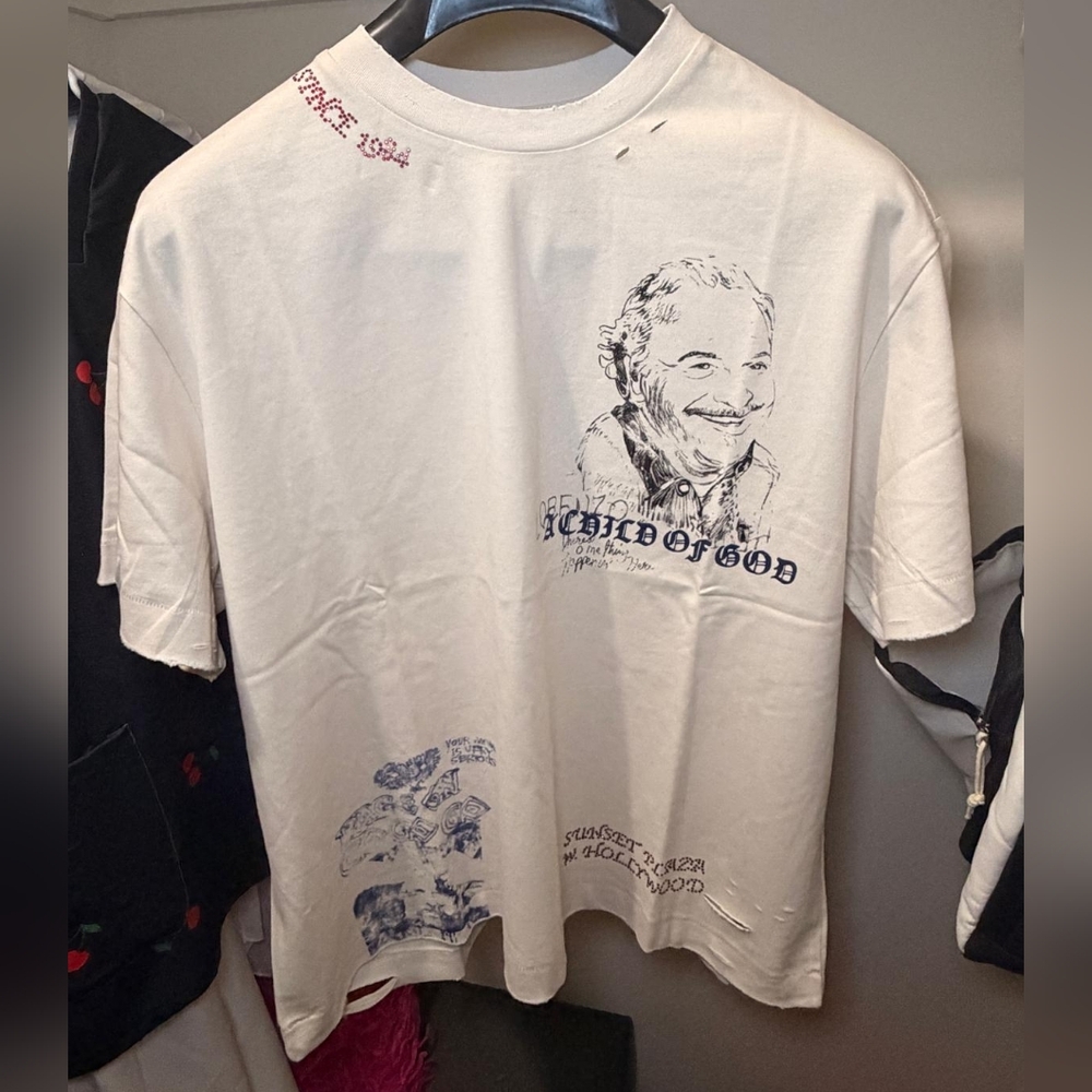 Graphic Paly Legend Man/wemen T-Shirt with Scripted Portrait